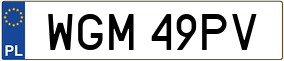 Trailer License Plate